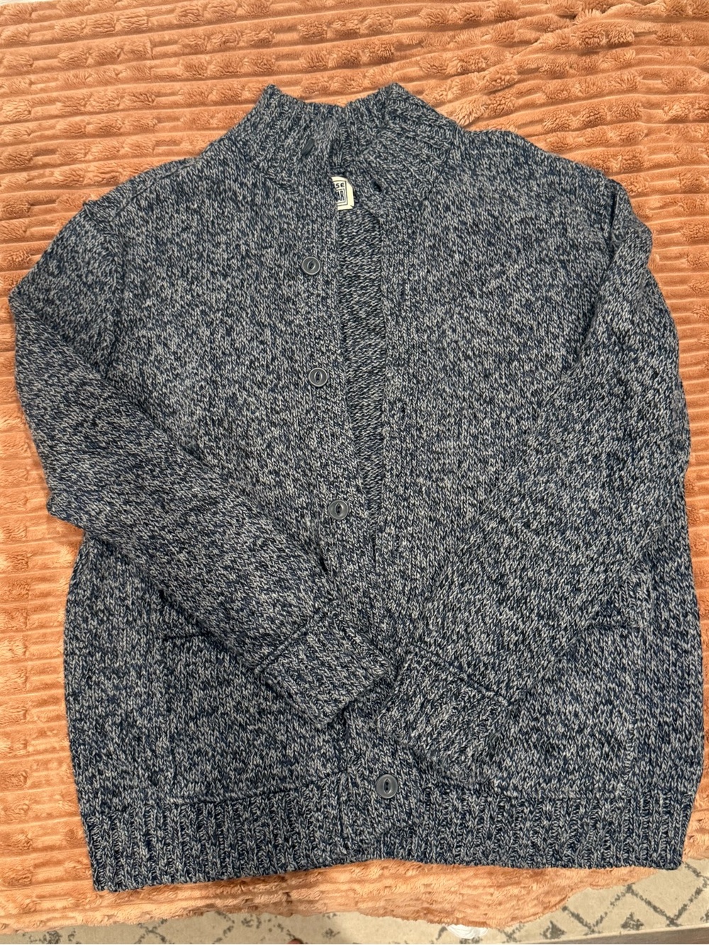 Converse Men's Marled Button-Up Cardigan